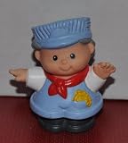 Vintage Little People Train Conductor 1997 - Replacement Figure - Classic Fisher Price Collectible Figures - Zoo Circus Ark Pet Castle