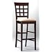 Coaster Bar Stools, Solid Wood Cappuccino with Wheat Back, Set of 2