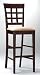 Coaster Bar Stools, Solid Wood Cappuccino with Wheat Back, Set of 2
