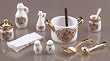 2008 Reutter Porcelain Miniature Classic Rose Stove Top Set