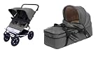 Mountain Buggy DUO Stroller WITH Carrycot (Flint Dots)