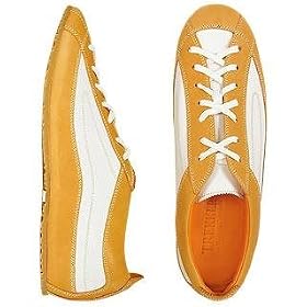 Mariano Campanile White & Camel Casual Leather Sneaker Shoes