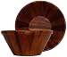 Wood Extra Large Round Bowl 16.5"D x 8"H