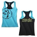 Zumba Fitness Women's Vibe Racerback Top, Waterfall, XX-Large