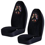 Bucket Seat Covers - Peace Sign Logo - Pair
