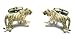 Safari Collection Cufflinks W/Box: White Tiger W/ Swarovski Eyes