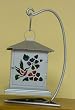 Silver Hummingbird Lantern with Stand