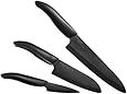 Kyocera Revolution 3-piece Ceramic Knife Set (Black Blade)