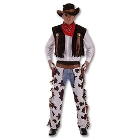 Western Cowboy Mens Fancy Dress Costume