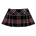 Womens Black/Red Plaid 13
