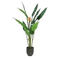 Faux Heliconia in Papier Mâché Pot - 6'
