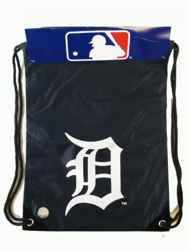 MLB Detriot Tigers Drawstring Backpack - Cinch Sack - Navy