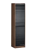 Maja 18474047 Rollo-Regal 478 x 1.904 x 400 mm Merano-Nachbildung - schwarz Hochglanz