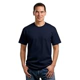 Port & Company 5.5-oz 100% Cotton T-Shirt, Navy, Large