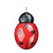 Pat Says Now Ladybug USB Optical Mouse - Red (PSN5225)