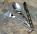 CAMPING CUTLERY STAINLESS STEEL CHOW SET