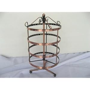 Christmas Gift: 72 Pairs Earring Necklace Jewelry Display Show Spin Stand/Tower/Holder