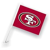 BSS - San Francisco 49Ers NFL Car Flag with Wall Brackett