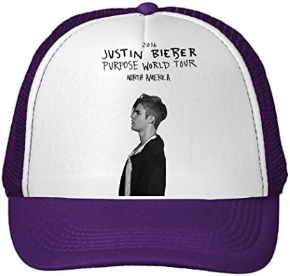 Justin Bieber Purpose World Tour 2016 Hats Unisex And Adjustable Sun Hat Pruple