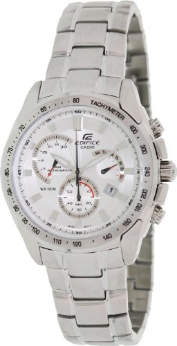 casio edifice chronograph black rubber strap