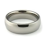 Titanium Men's & Women's wedding bands 6mm halfround comfort fit