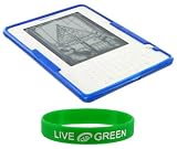 Dark Blue Crystal Skin TPU Case for Amazon Kindle 2 E-Reader Reading Device (Kindle NOT Included)