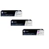 Lot de 3 cartouches d'origine HP 126A - cyan, magenta, jaune