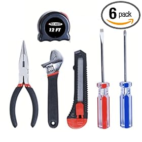 KR Tools 19012 Home Tool Set in Tube, 6-Piece by KR Tools