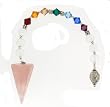 Fancy Pendulum - Rose Quartz Chakra Pendulum