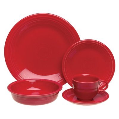 Homer Laughlin China Co. 5-pc. Fiesta&reg; Dinnerware Set, Scarlet