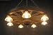 Down Light Wagon Wheel Chandelier Light 42 x 12