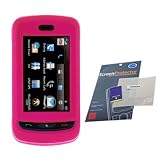 LG Xenon GR500 Rubberized Proguard & Screen Protector Combo (Hot Pink)