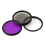 CE Compass 52mm UV + FLD + CPL Filter Lens for any 52mm SLR Camera Lens