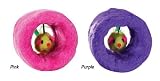 Zanies 3" Flower Power Roll 'n Play Cat Toy - Set of 2 (1 Pink & 1 Purple)