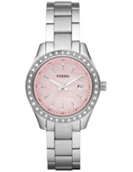 Fossil Womens ES2999 Stella Pink Dial Watch