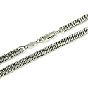 新宿銀の蔵 【SAVER ONE セイバーワン】 純チタンネックレス(ダブルキヘイチェーン) 幅7mm 長さ59cm