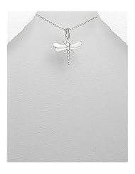 Dragonfly Pendant Necklace In 92.5 Sterling Silver