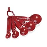 Farberware Professional Measuring Spoons, Red, Set of 5