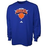 adidas New York Knicks Youth Royal Blue Full Primary Logo Long Sleeve T-shirt