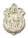 Jewelry : Gold Filled St. Michael the Archangel Pendant with Stainless Gold Heavy Curb Chain 24 inch