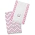 SwaddleDesigns Baby Burpies, Pink Chevron (Set of 2 Burp Cloths)