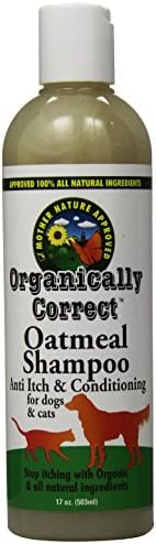 Organically Correct Oatmeal Shampoo for Dogs and Cats, 17-Ounce