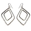 Handmade Sterling Silver Earrings women Jewelry Size: 2.5 inches
