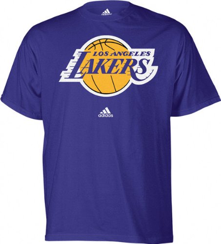 adidas Los Angeles Lakers Purple Primary Logo T-shirt (Medium)