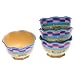 Certified International Happy Birthday Earthenware Ice Cream Bowl Set of 4 - 6
