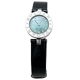 BVLGARI ブルガリ B.zero1 ブルーグレー シェル文字盤 ダイヤモンドインデックス ブラックベルト レディース ウォッチ BZ22BSL/12