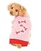 Fashion Pet Pink Bonz Dog Sweater Large