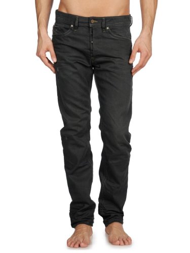 Mens Diesel BRADDOM 0806Z Relaxed Jeans - Black Grey Denim