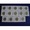 2007 - 2010 D First 14 Presidential Golden Uncirculated Dollar Coins Set From Denver Mint