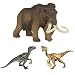 Papo Velociraptor, Oviraptor, and Mammoth Set